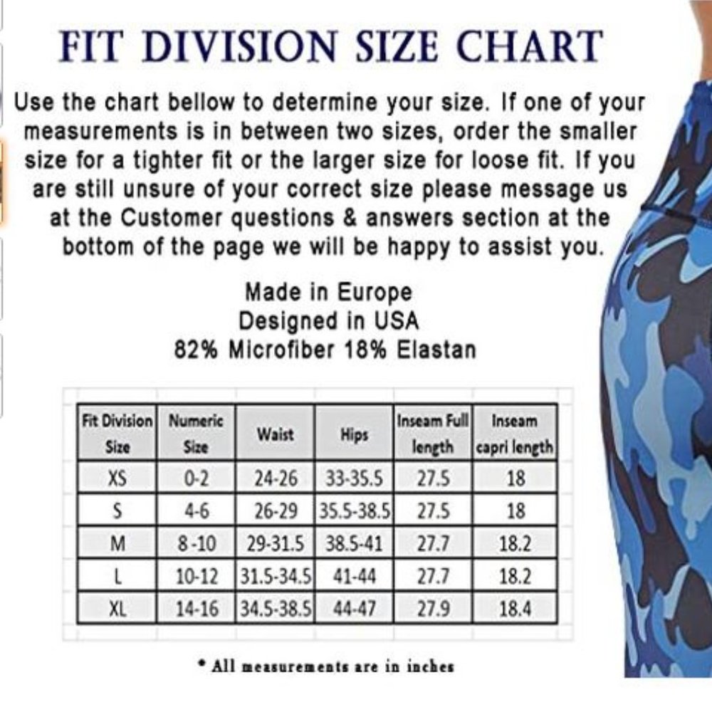 Camouflage Yoga leggings V shaped back - Picture 4 of 6